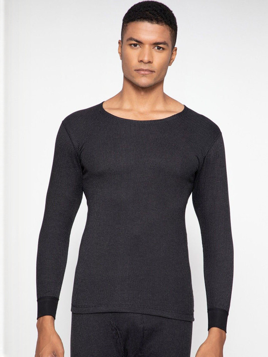 MACHO Men Round-Neck Ribbed Thermal Top