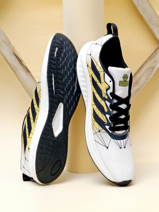 SCHOOZI Men Mesh Lace-Ups Running Non-Marking Shoes