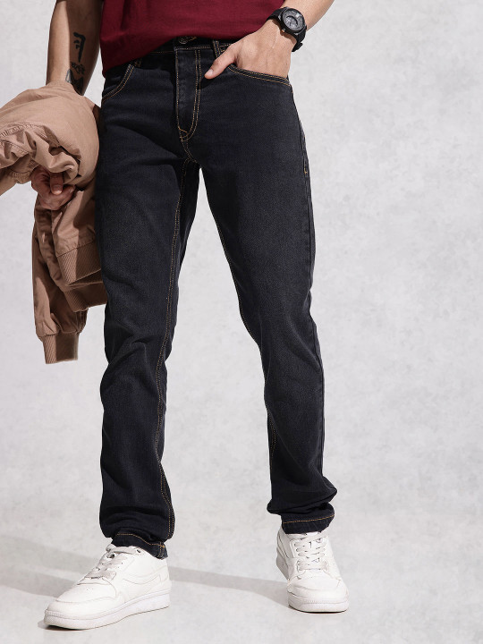 WROGN Men Slim Fit Light Fade Stretchable Jeans