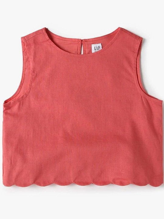 GAP Girls Slim Fit Round Neck Tops