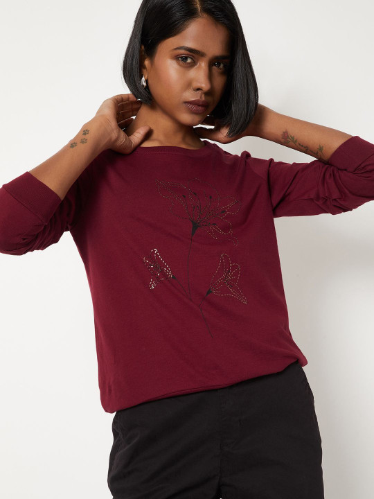 max Women Floral Printed 1 T-shirt