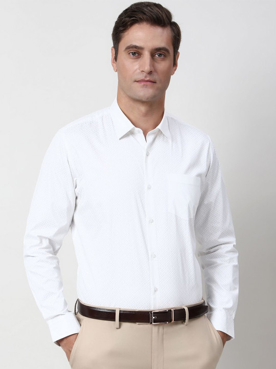Peter England Men Slim Fit Formal Shirt