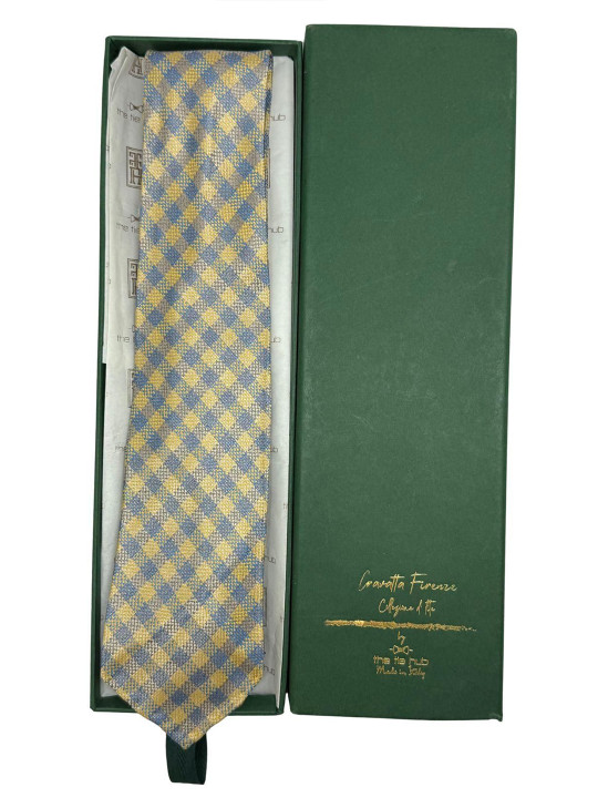 The Tie Hub Men Checked Broad Tie