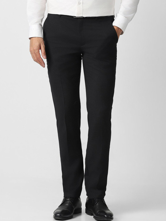 Van Heusen Men Mid-Rise Slim Fit Formal Trousers