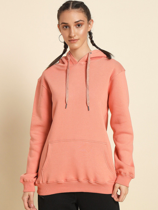 Roadster The Lifestyle Co Hooded Long Sleeve Sweatshirt With Kangaroo Pockets