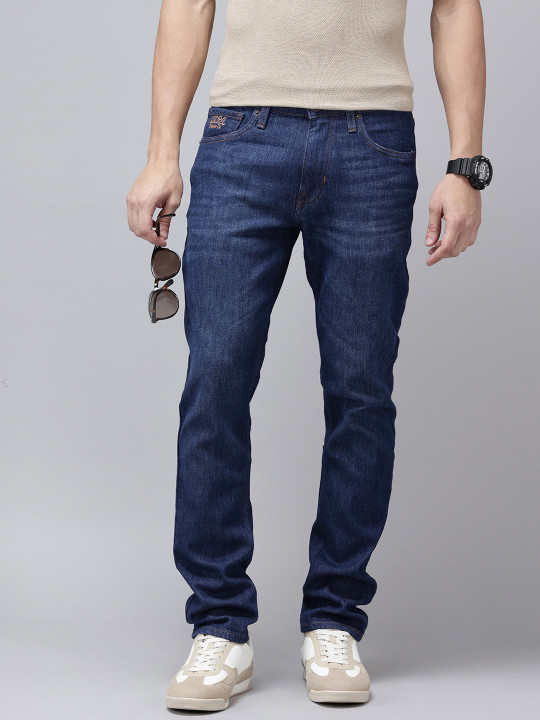 Men Brandon Slim Tapered Fit Light Fade Stretchable Jeans