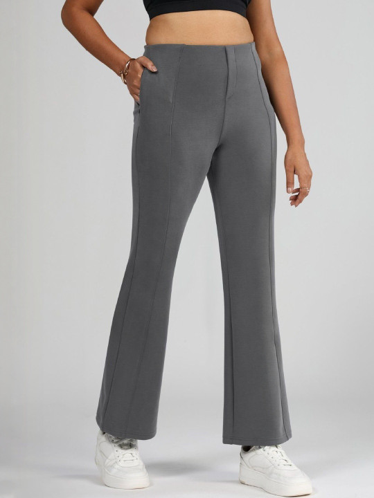 Blissclub Women High-Rise Bare Butter Flare Pants Tall