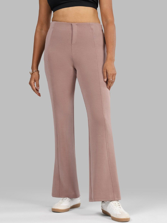 Blissclub Women High-Rise Bare Butter Flare Pants Tall