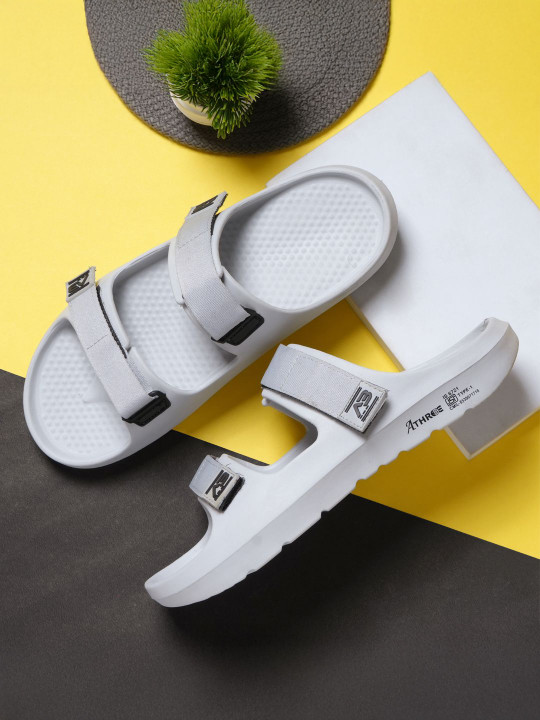 Athree Men Double Strap Sliders