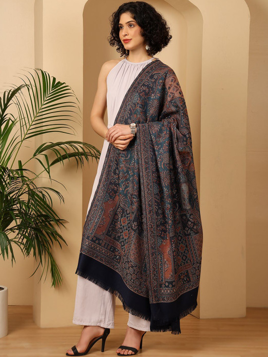 Tweedle Ethnic Motifs Woven Design Shawl
