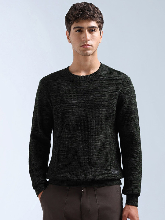 Flying Machine Men Ribbed Pullover