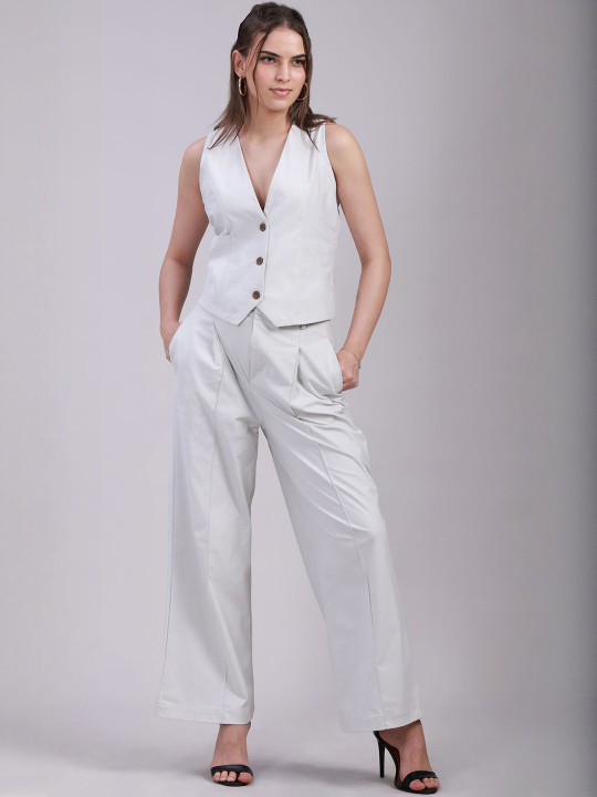 Sands of India V-Neck Waistcoat With Trousers Co-Ords