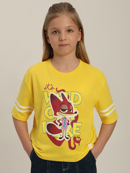 Vero Moda Girls Cotton Printed T-shirt