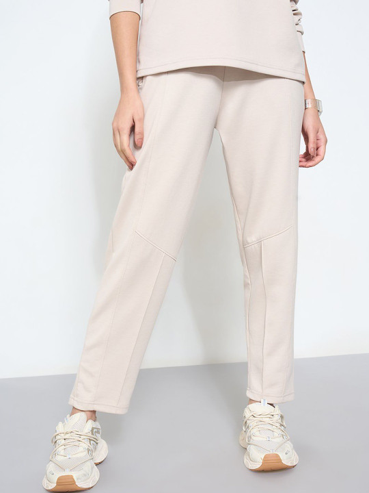 Ajile by Pantaloons Women Solid Mid-Rise Track Pant