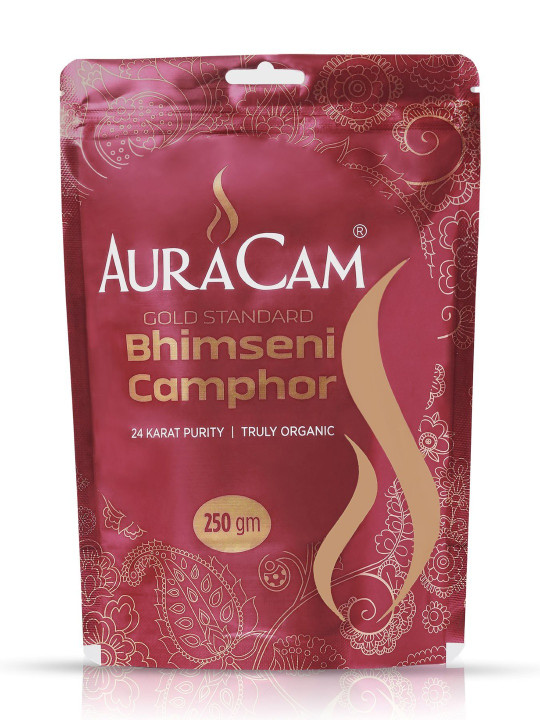 AuraCam White Camphor Pooja Essentials - 250 gm