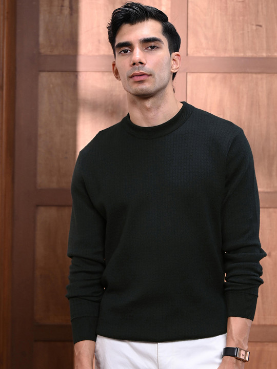 Andamen Men Casual Structured Cotton Regular Fit Pullover