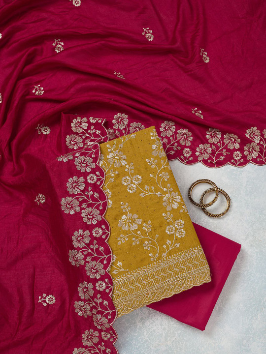 Koskii Women Unstitched Dress Material