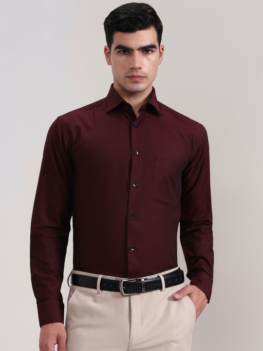 METAL Men Slim Fit Formal Shirt