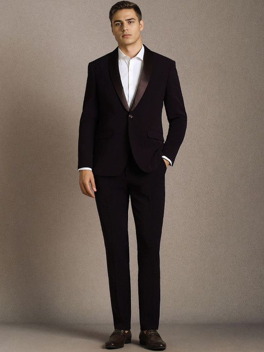 Louis Philippe Slim-Fit Single-Breasted Two-Piece Suit