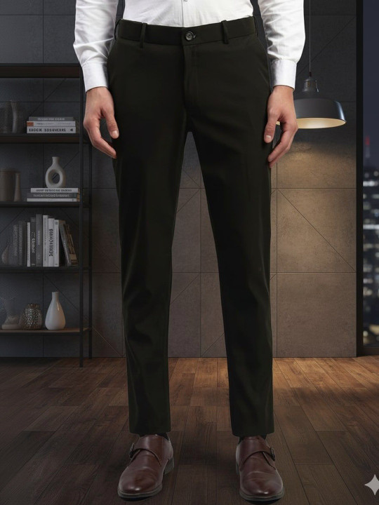 AXNIS Men Pencil Slim Fit Trousers