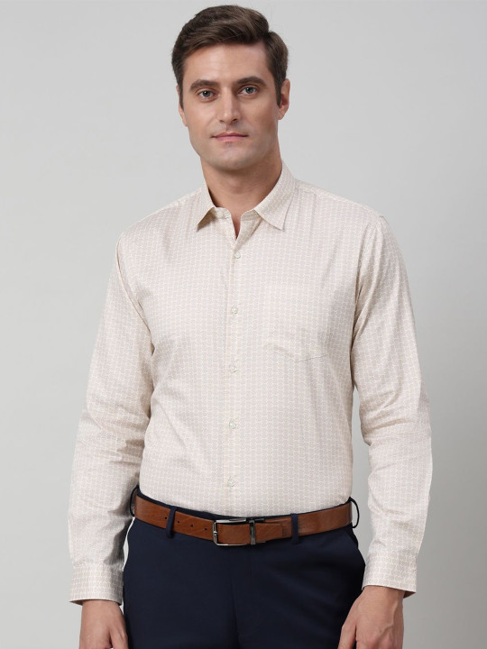 Peter England Men Printed Formal Shirt