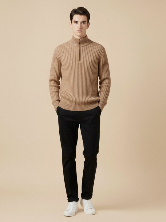 Mast & Harbour Men Ribbed Pullover