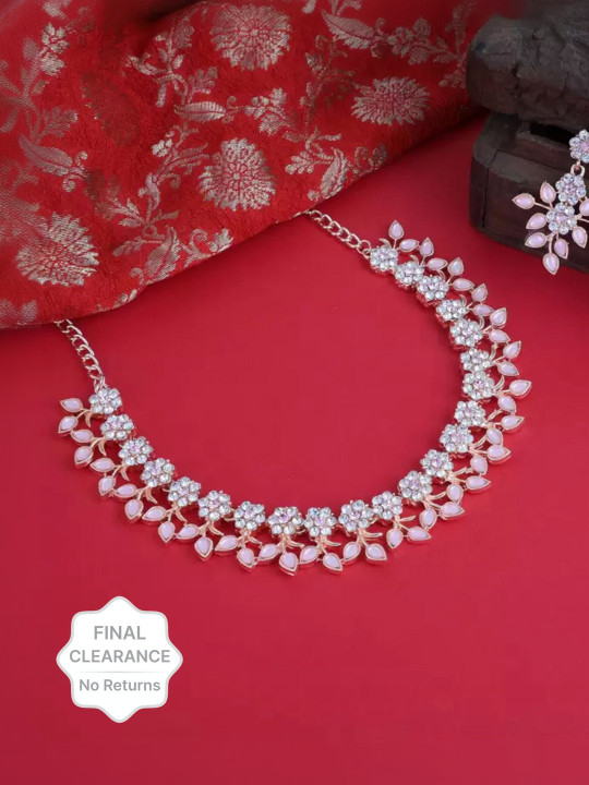 Women Click Stone-Studded Jewellery Set