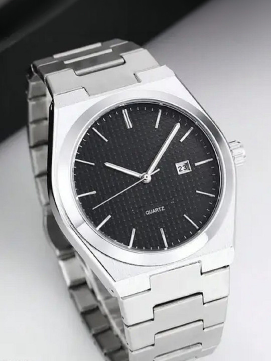 SZN Men Dial & Stainless Steel Straps Analogue Watch Black RoyalSZNN34356448