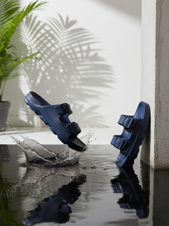HRX by Hrithik Roshan Men Solid Sliders