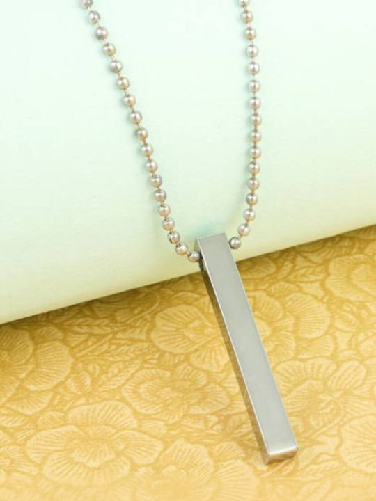 Omaya Jewels Unisex Set of 2 Geometric Pendants with Chains