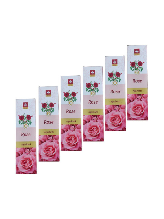 SHASHI DENIM 6Pcs Pink Rose Incense Sticks