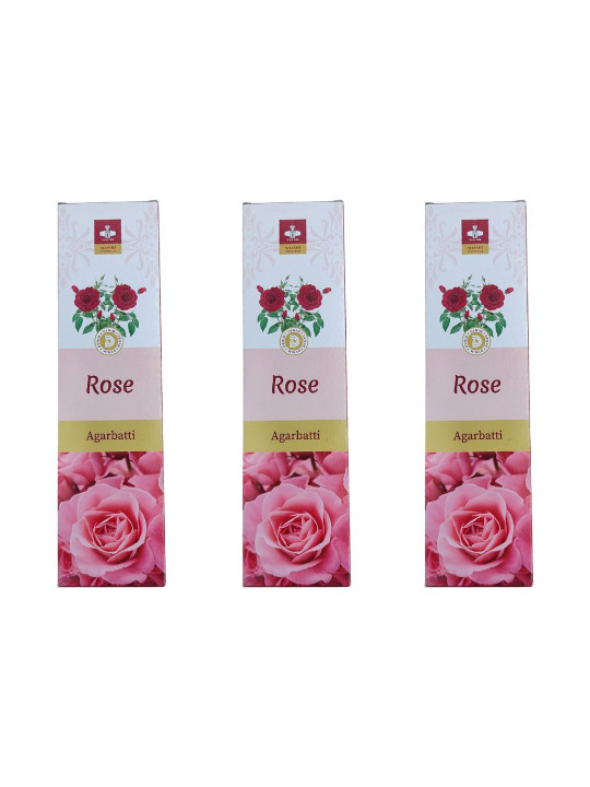 SHASHI DENIM 3Pcs Pink Rose Incense Sticks