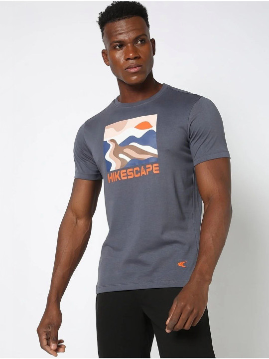 Performax Men Graphic Printed Round Neck T-shirt