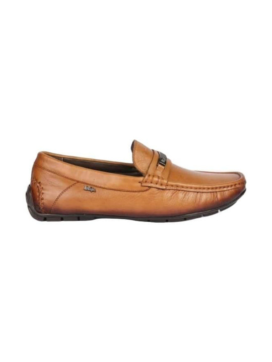 Lee Cooper Men Leather Round Toe Horsebit Loafers