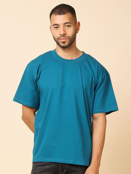 Stylox Short Sleeves Round Neck Relaxed Fit T-Shirt