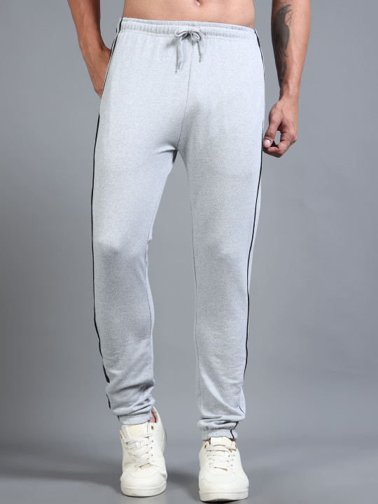HRX by Hrithik Roshan Men Striped Mid-Rise Joggers