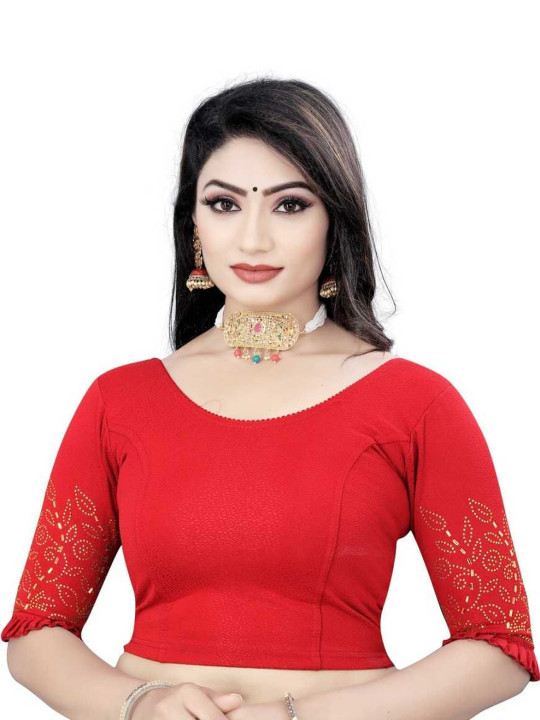 PU FASHION Women Saree Blouse