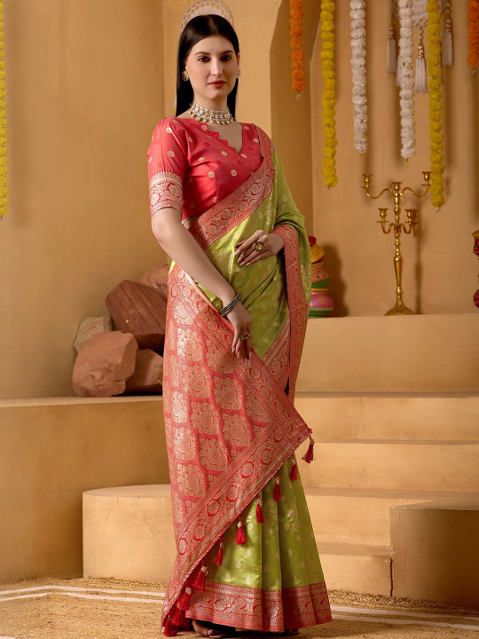 sareyavella Woven Design Zari Kanjeevaram Saree