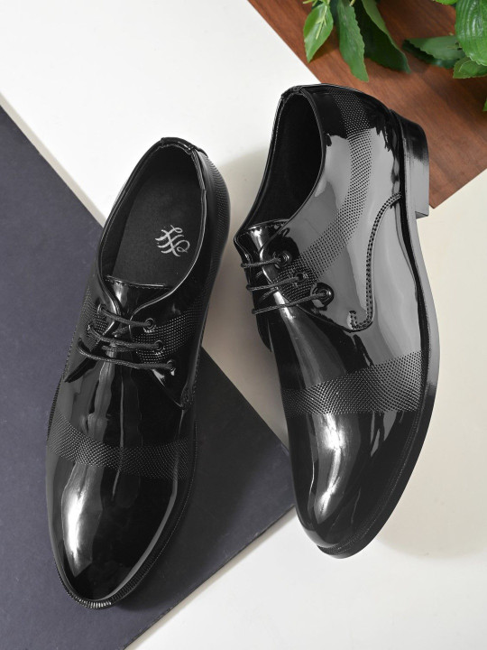 House of Pataudi Men Lace-Ups Comfortable Formal Derbys