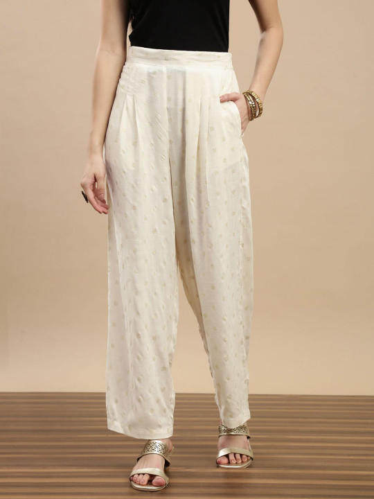 De Moza Women Floral Printed Wide Leg Palazzos