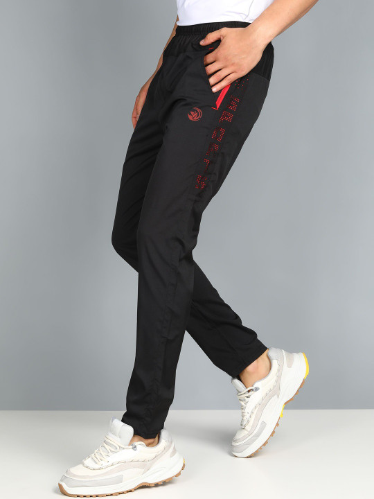 Print Men Graphic Printed Regular Fit Mid-Rise Track Pants