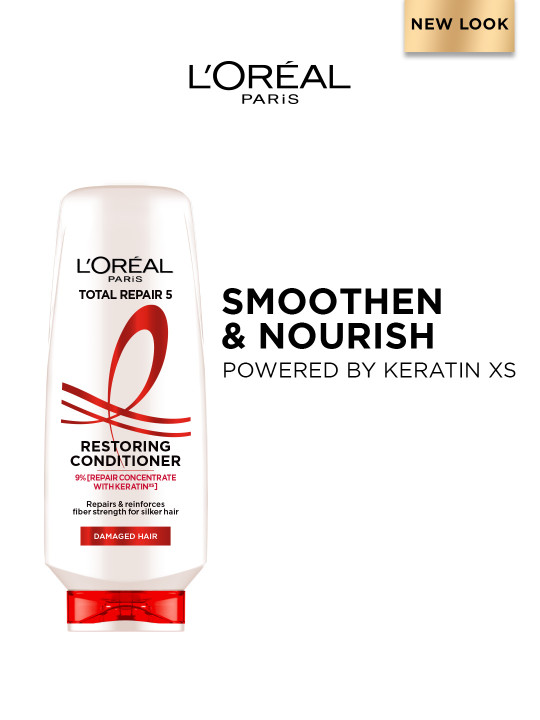 LOreal Paris Total Repair 5 Hair Conditioner with Keratin XS Technology - 175 ml