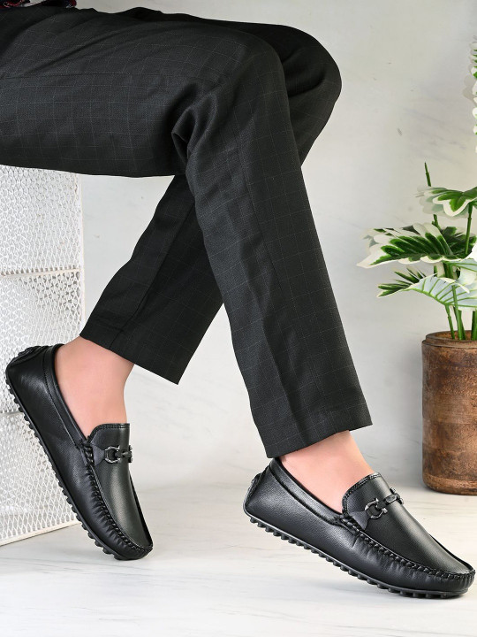 HERE&NOW Men Black Formal Shoes