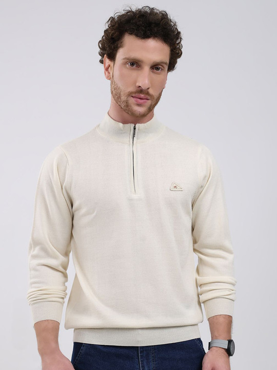 Monte Carlo Men Solid Woollen Cardigan