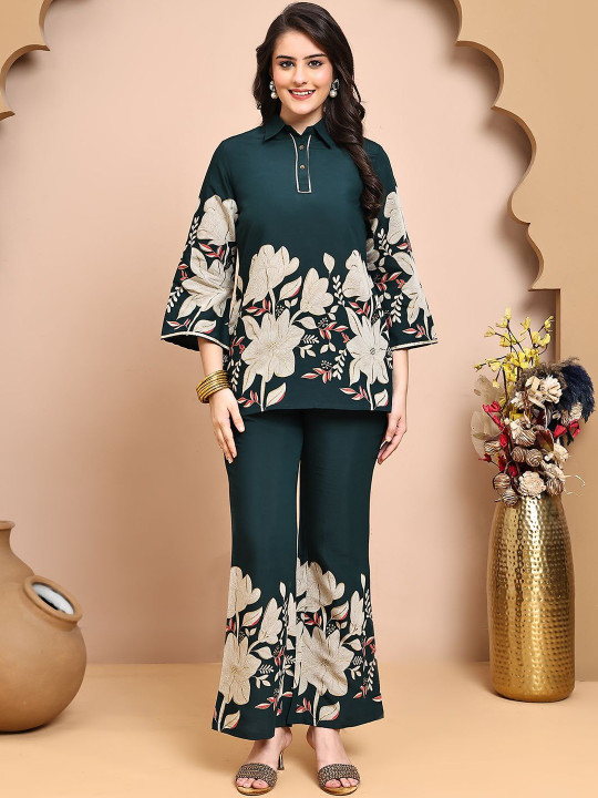 Claura Printed Tunic & Trousers