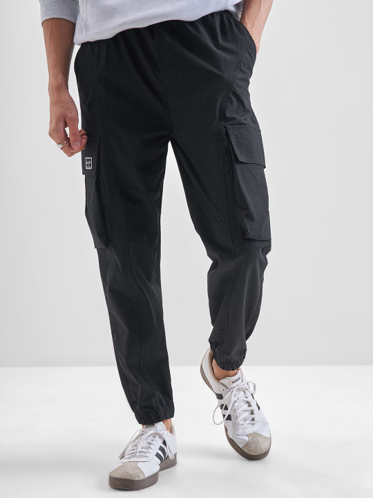 HIGHLANDER Men Mid-Rise Cargos Jogger Trousers