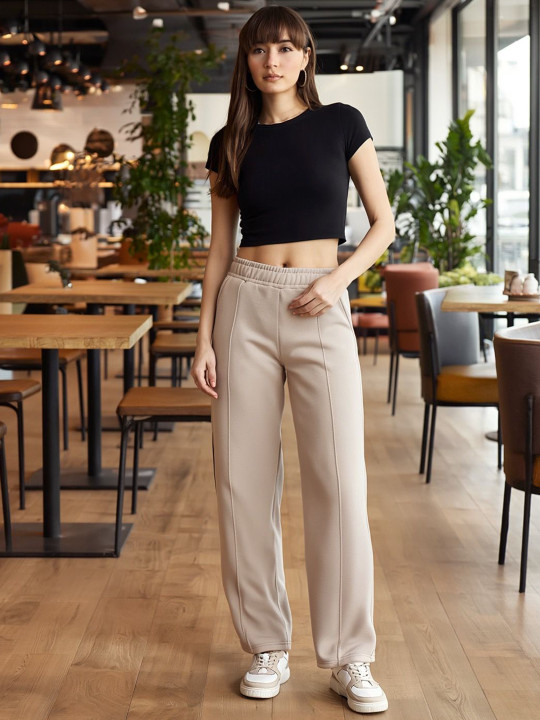 98 Degree North Women Mid Rise Straight Fit Track Pants