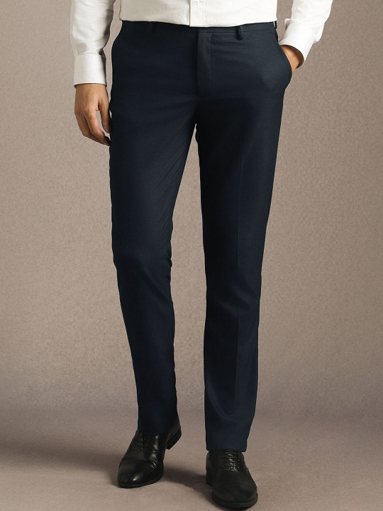 Louis Philippe Men Slim Fit Formal Trousers