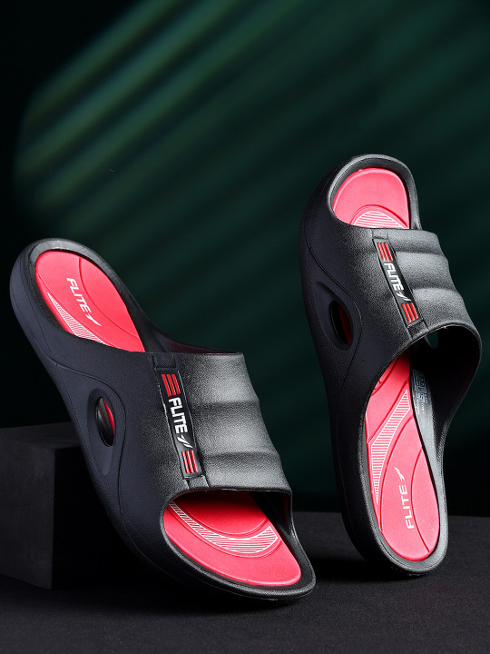 FLITE Men Colourblocked Open Toe Flip Flops