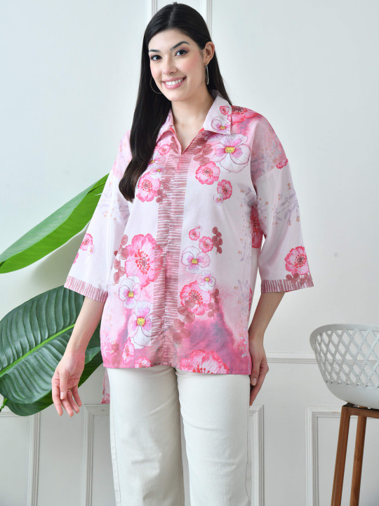 YELLOW PARROT Women Floral Printed Top